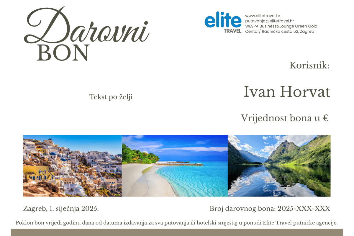 Elite Travel Poklon Bon